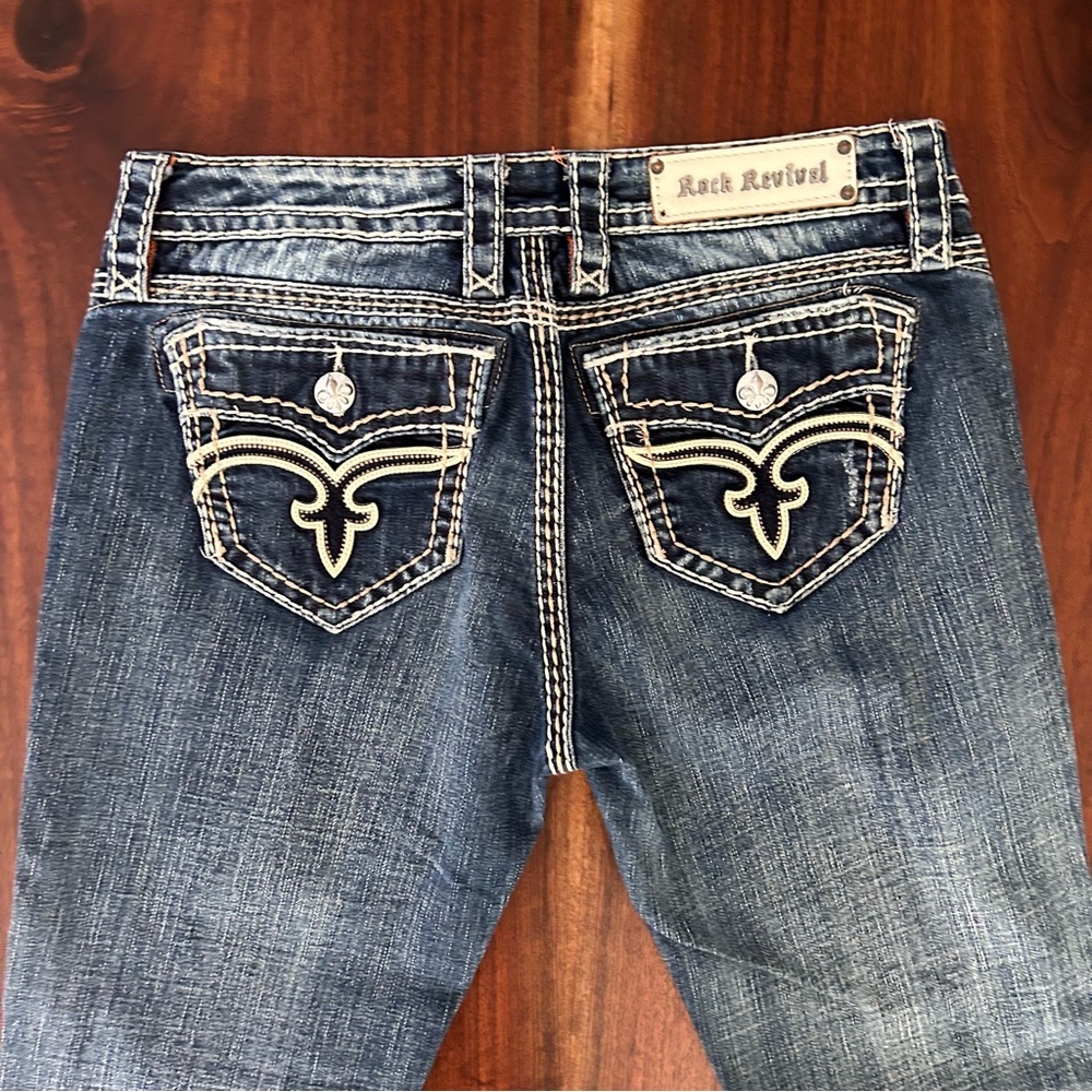 Rock Revival Jamila Boot Jeans Size 30 - Picture 4 of 13